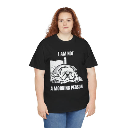 Bulldog 'I Am Not a Morning Person' Graphic Tee