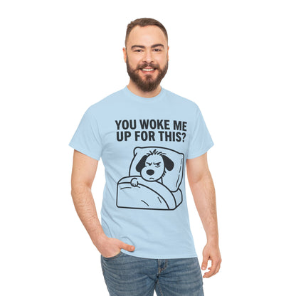 You Woke Me Up For This? Dog Sleeping T-Shirt
