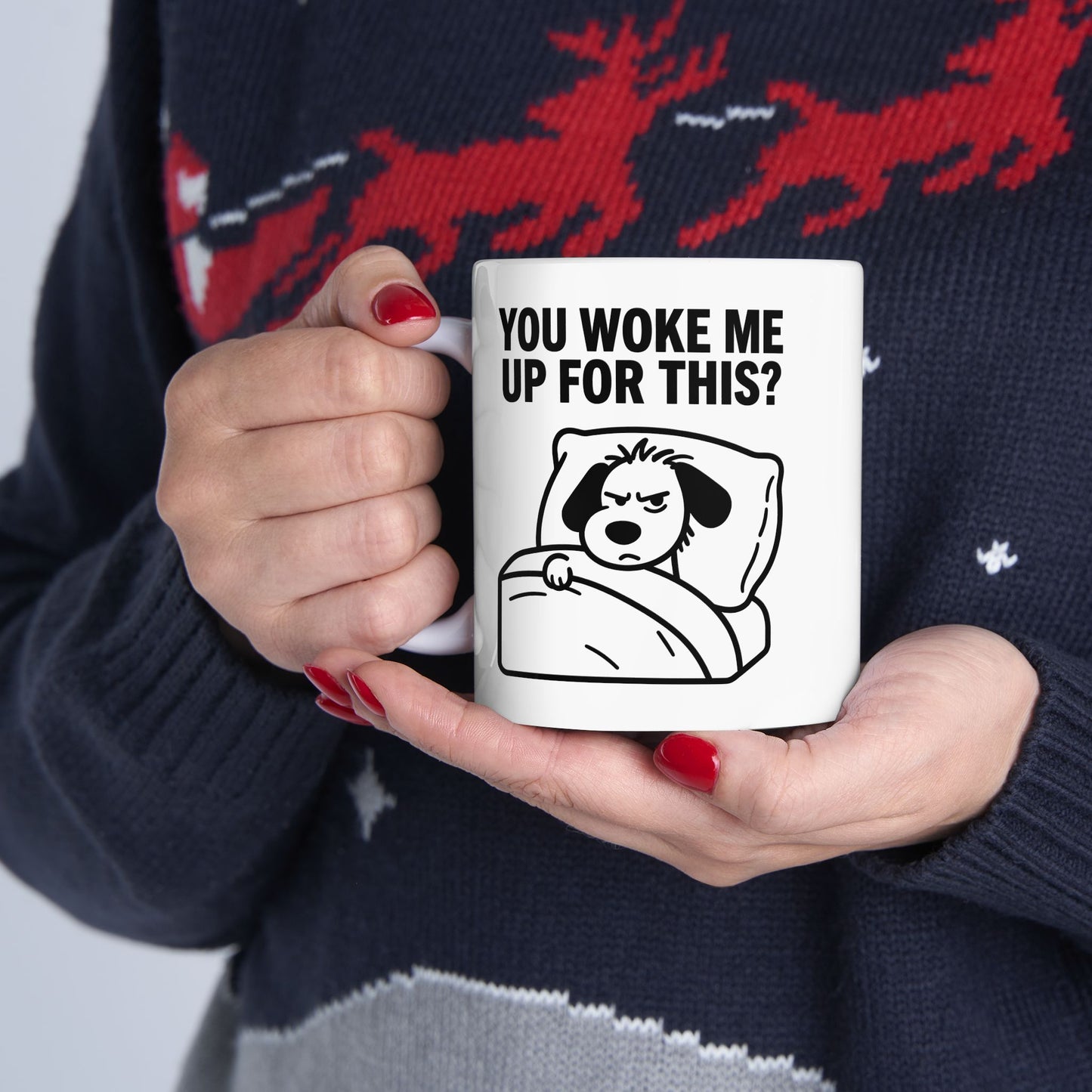 Funny Coffee Mug - "You Gave Me Up For This?" Retro Toilet Paper Cartoon Ceramic Mug (11oz & 15oz)