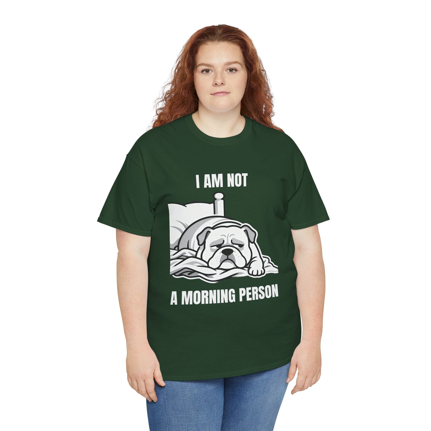 Bulldog 'I Am Not a Morning Person' Graphic Tee