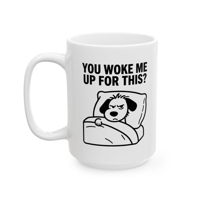 Funny Coffee Mug - "You Gave Me Up For This?" Retro Toilet Paper Cartoon Ceramic Mug (11oz & 15oz)
