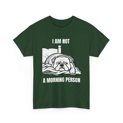 Bulldog 'I Am Not a Morning Person' Graphic Tee
