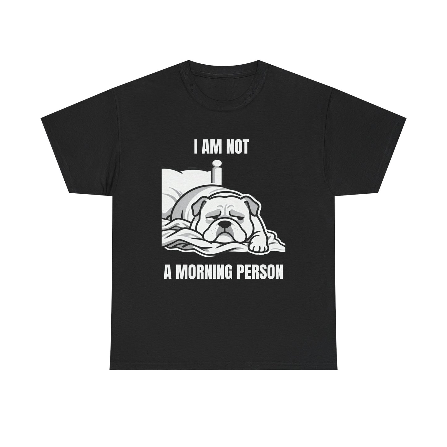 Bulldog 'I Am Not a Morning Person' Graphic Tee
