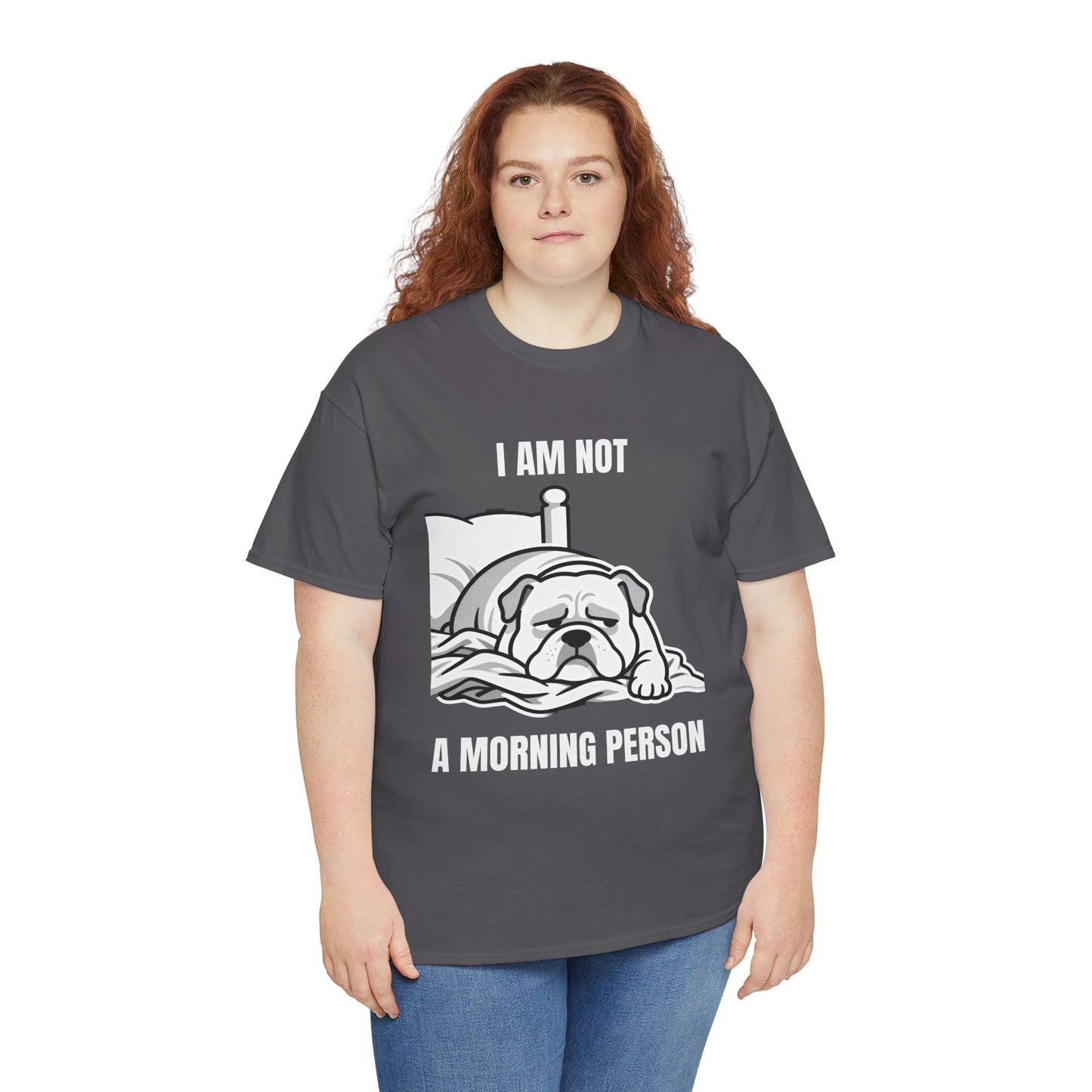 Bulldog 'I Am Not a Morning Person' Graphic Tee
