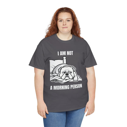 Bulldog 'I Am Not a Morning Person' Graphic Tee