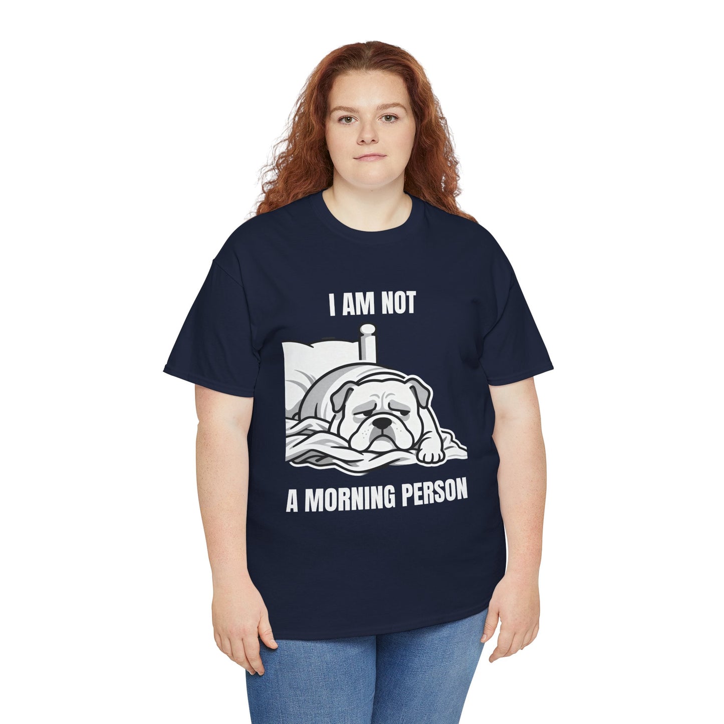 Bulldog 'I Am Not a Morning Person' Graphic Tee