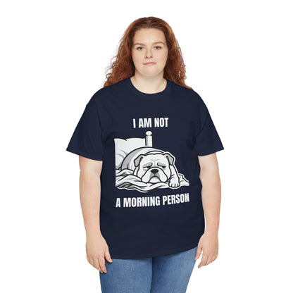 Bulldog 'I Am Not a Morning Person' Graphic Tee