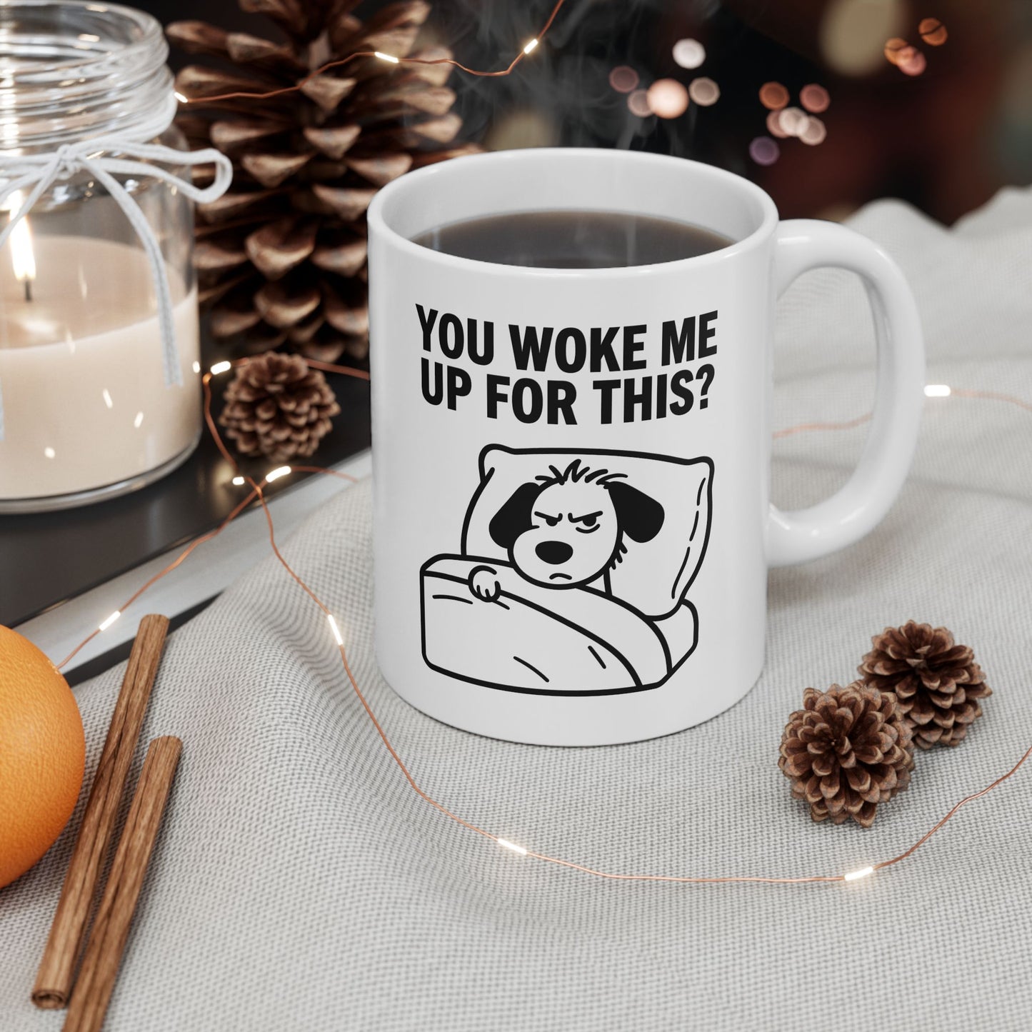 Funny Coffee Mug - "You Gave Me Up For This?" Retro Toilet Paper Cartoon Ceramic Mug (11oz & 15oz)