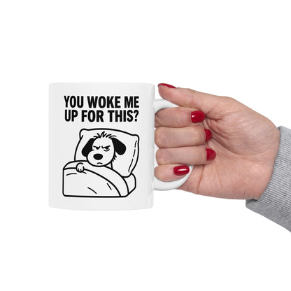 Funny Coffee Mug - "You Gave Me Up For This?" Retro Toilet Paper Cartoon Ceramic Mug (11oz & 15oz)