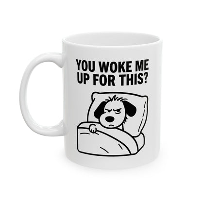Funny Coffee Mug - "You Gave Me Up For This?" Retro Toilet Paper Cartoon Ceramic Mug (11oz & 15oz)