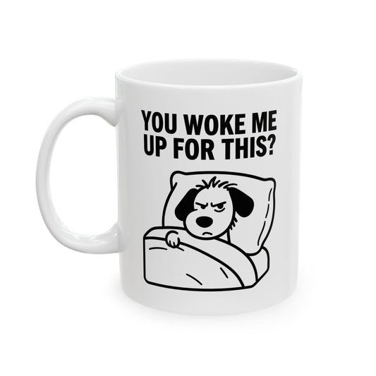 Funny Coffee Mug - "You Gave Me Up For This?" Retro Toilet Paper Cartoon Ceramic Mug (11oz & 15oz)