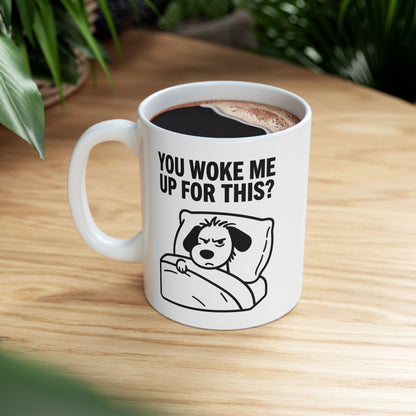 Funny Coffee Mug - "You Gave Me Up For This?" Retro Toilet Paper Cartoon Ceramic Mug (11oz & 15oz)