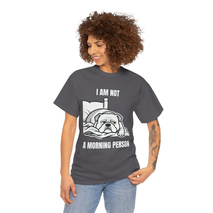 Bulldog 'I Am Not a Morning Person' Graphic Tee