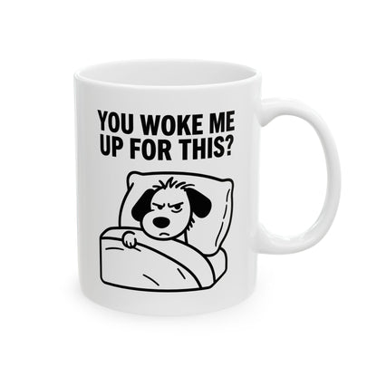 Funny Coffee Mug - "You Gave Me Up For This?" Retro Toilet Paper Cartoon Ceramic Mug (11oz & 15oz)