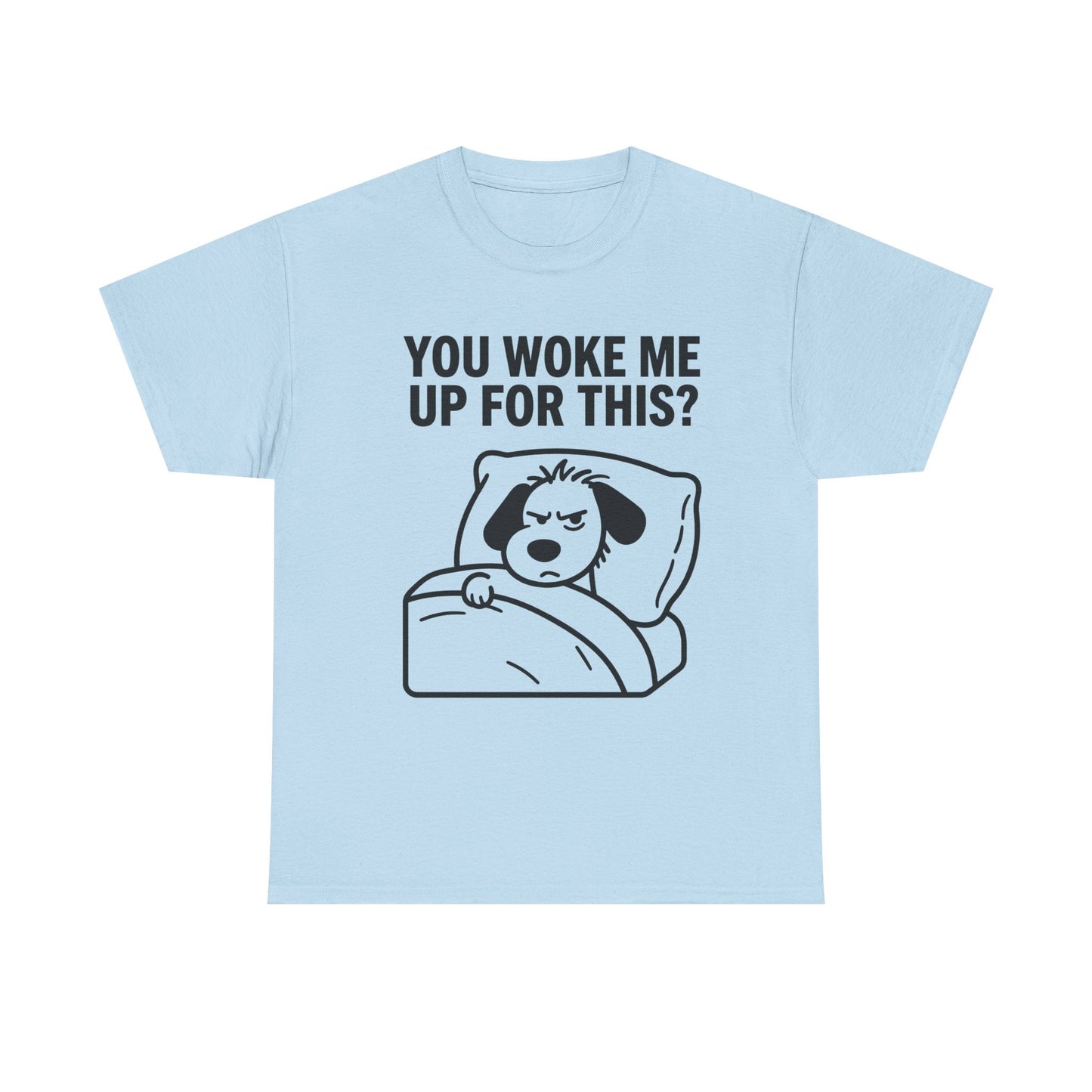 You Woke Me Up For This? Dog Sleeping T-Shirt
