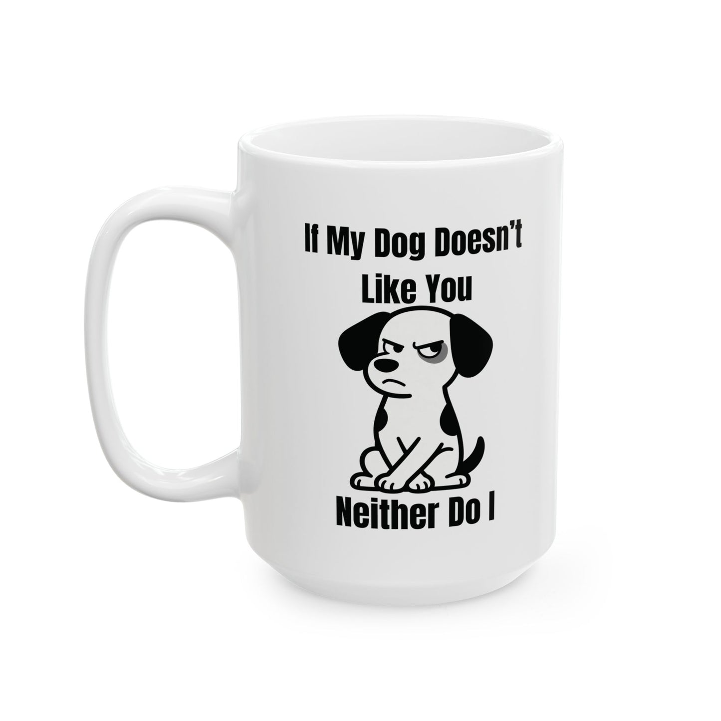 Funny Cat Skull Coffee Mug — "If Mom Doesn’t Scare You, I Will" Ceramic Tea Cup (11oz/15oz)