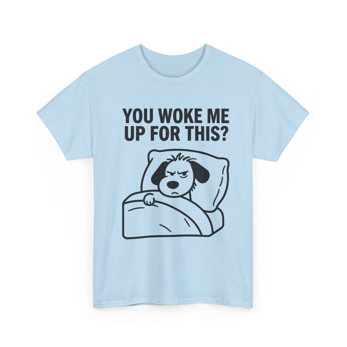 You Woke Me Up For This? Dog Sleeping T-Shirt