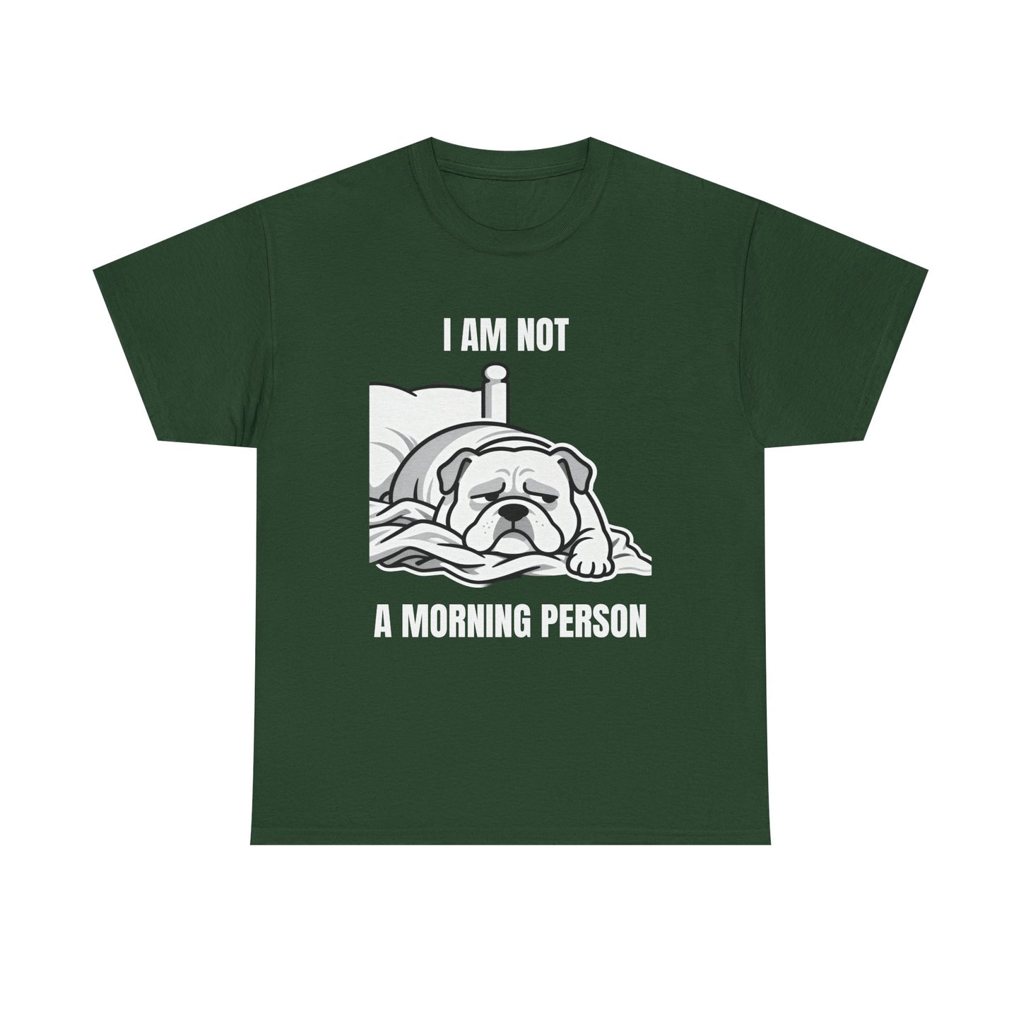 Bulldog 'I Am Not a Morning Person' Graphic Tee