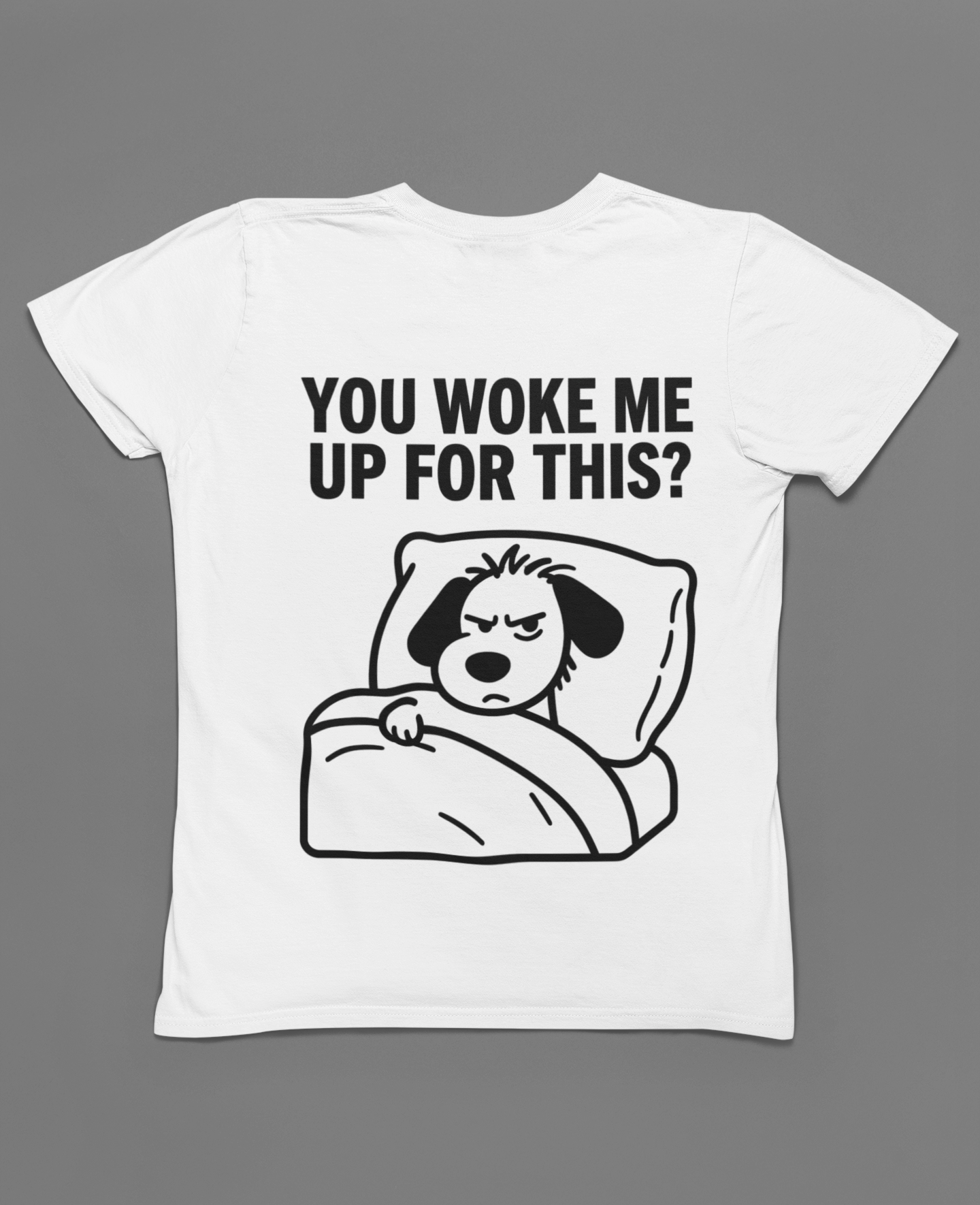 You Woke Me Up For This? Dog Sleeping T-Shirt